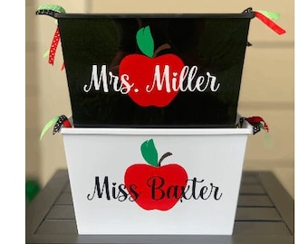 Personalized Teacher Gift Basket, Gift for Teacher, Teacher Appreciation Gifts, Birthday Gift for Teacher, Back to School Classroom Decor