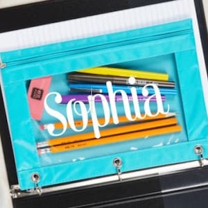 Pencil Case for Kids Personalized, Pencil Pouch for kids, Pencil Bag, Pencil Case for Kids, Binder Pouch with Name, Pencil Holder for Teen