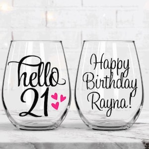 21st Birthday Party Favors, Custom 21st Birthday, Personalized  21st Birthday Gift, Gift for 21st Birthday, 21st Birthday Gift for Her