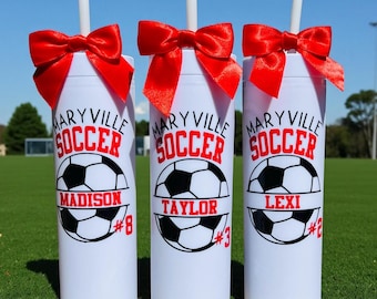 Soccer Team Gifts, Girls Soccer, Soccer Water Bottle, Senior Night Gifts, Soccer Gifts for Girls, Girls Soccer Gift, Senior Soccer Gifts