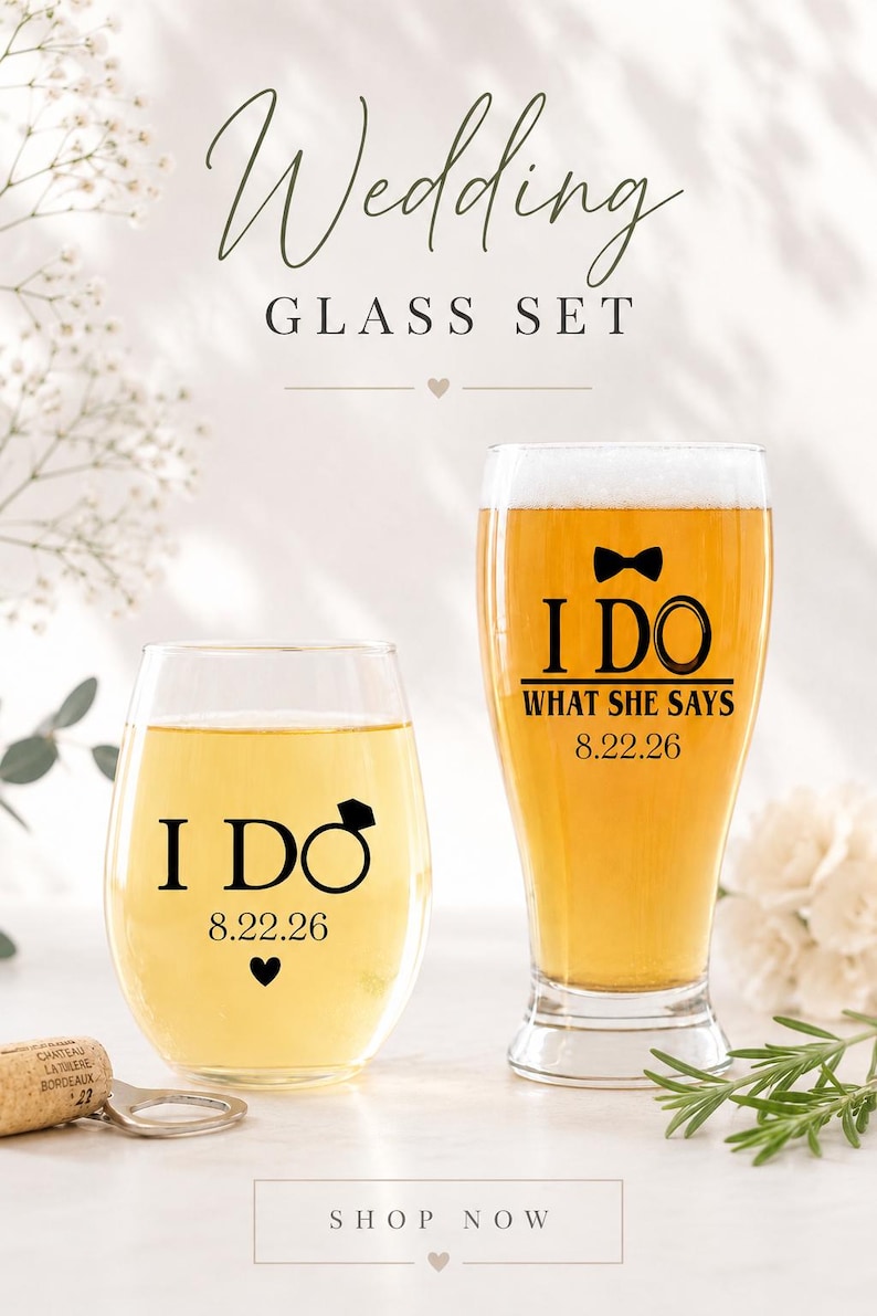 Cadeau de mariage personnalisé pour couple, cadeau pour les jeunes mariés, je fais et je fais ce qu'elle dit, coffret cadeau pour couple juste marié, cadeau de mariage amusant image 2