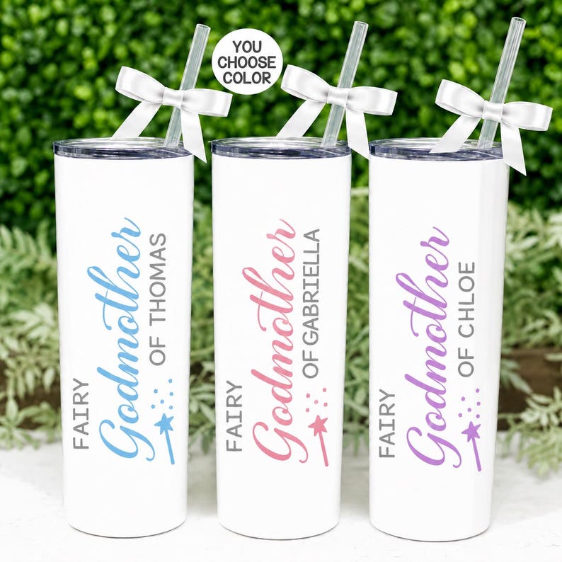 Godmother Gift, Gift for Godmother, Godmother Proposal Gift, Baptism Gift for Godmother, Gift from Godchild, Personalized Godmother Tumbler