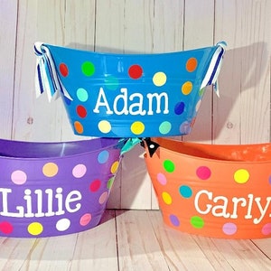 Personalized Easter Bucket, Personalized Easter Basket, Easter Basket for Girls, Easter Basket for Boys, Kids Easter Basket, Baby Easter image 4