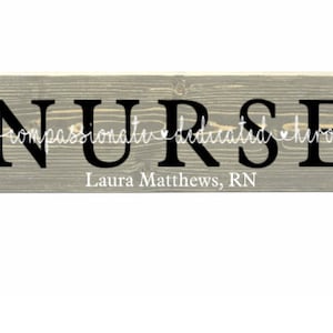 Nurse Gifts, Gift for Nurse, Personalized Wooden Sign for Nurse, Nurse Graduation Gift, School Nurse Gift, Birthday Gift for Nurse