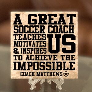 Soccer Coach Gift, Gift for Soccer Coach, Personalized Soccer Coach Plaque, High School Soccer Coach Gift, Thank You Gift, Soccer Coach Sign