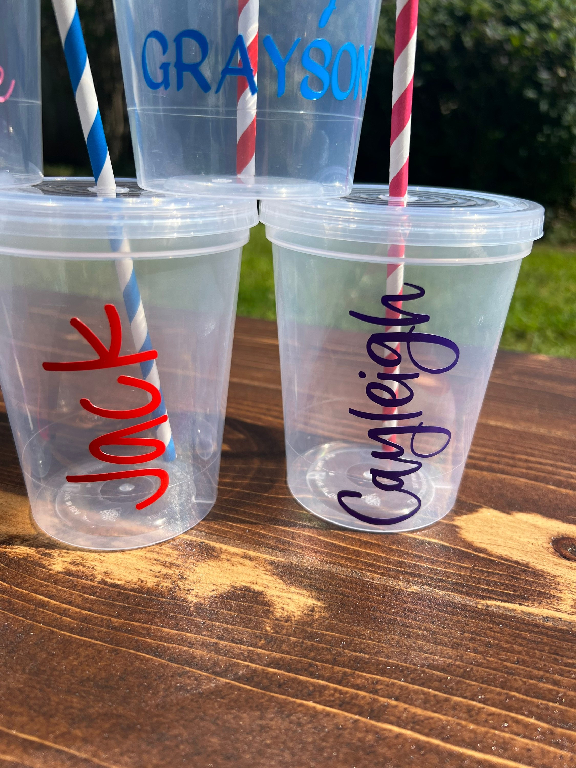 Personalized Cups With Lid and Straw, Kids Cups, Personalized Party Cups, Kids  Cups With Name, Kids Party Cups, Kids Party Favors, 