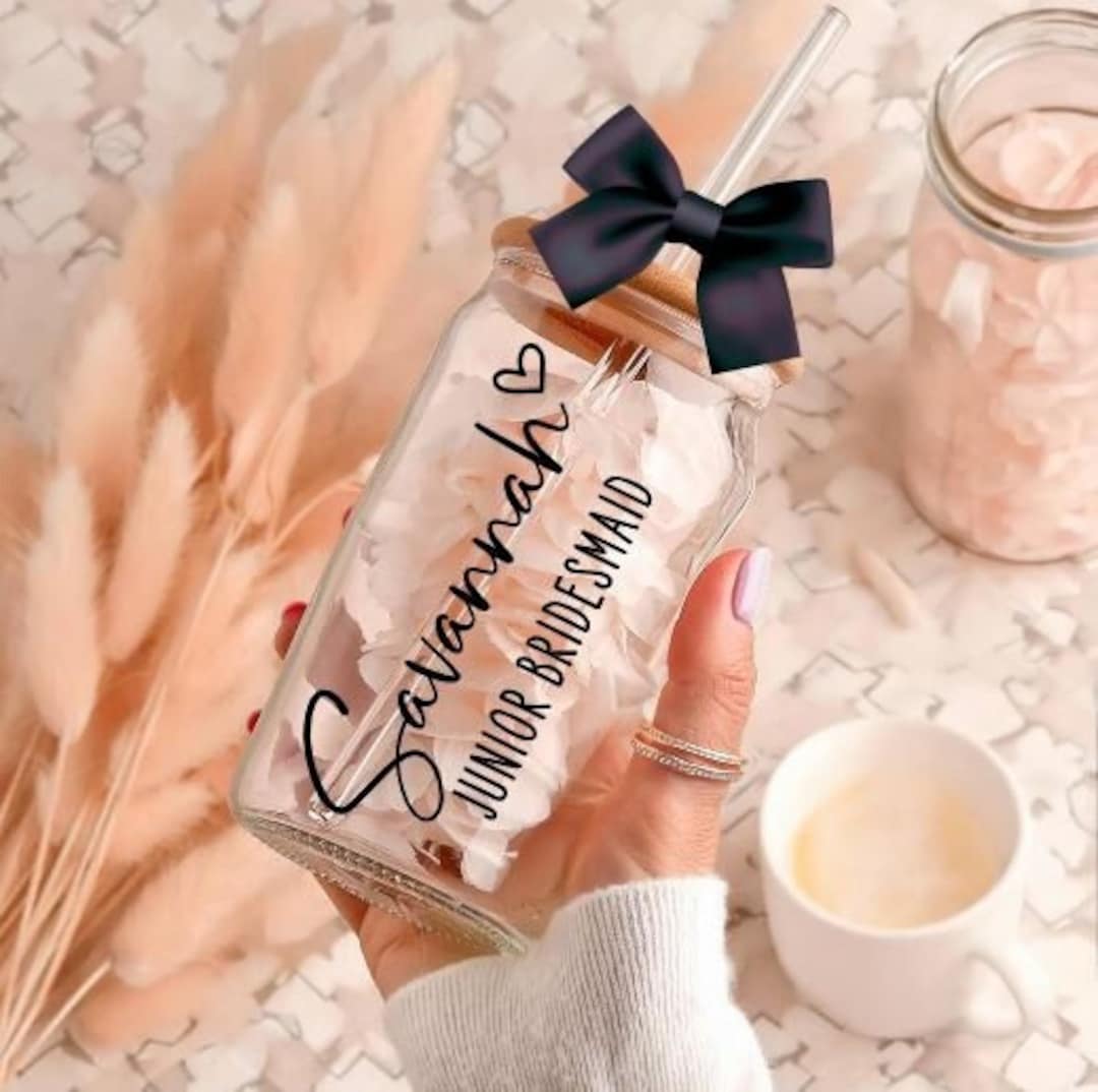 Junior Bridesmaid Junior Bridesmaid Gift Junior Bridesmaid Proposal Bridal Party Gifts Bridesmaid Gift Ideas Tumbler Iced Coffee Cup Etsy