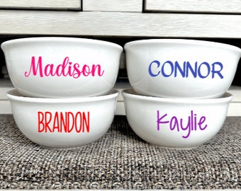 Cereal Bowl Personalized, Snack Bowl, Popcorn Bowl, Kids Birthday Party, Ice Cream Bowl, Gift for Kids, Custom Cereal Bowl, Kids Gift Ideas