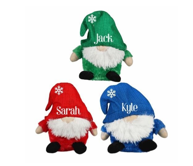 Personalized Christmas Gnome, Christmas Gnomes, Personalized Gnomes, Gnome Christmas Decor, Gnome Family, Stuffed Gnomes for Kids