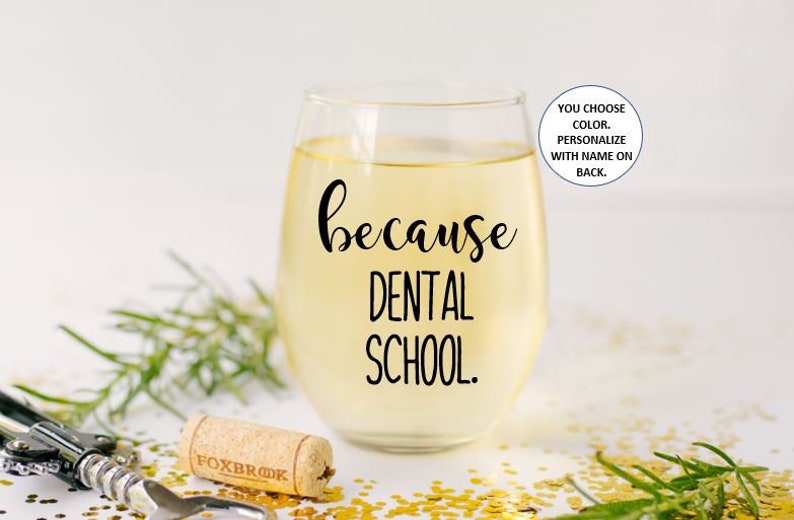 gifts for dentist to be Gifts for new dentist funny wine glasses Gift for Dental School Graduate dental school graduation gifts