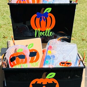 Personalized Halloween Basket for Kids, Kids Halloween Gifts, Kids Boo Basket, Boo Box, Boo Basket Stuffers, Halloween Gift Basket image 9