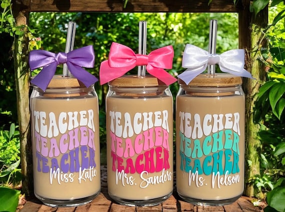 Mason Jar Preschool Teacher Christmas Gift Ideas Teacher Glass
