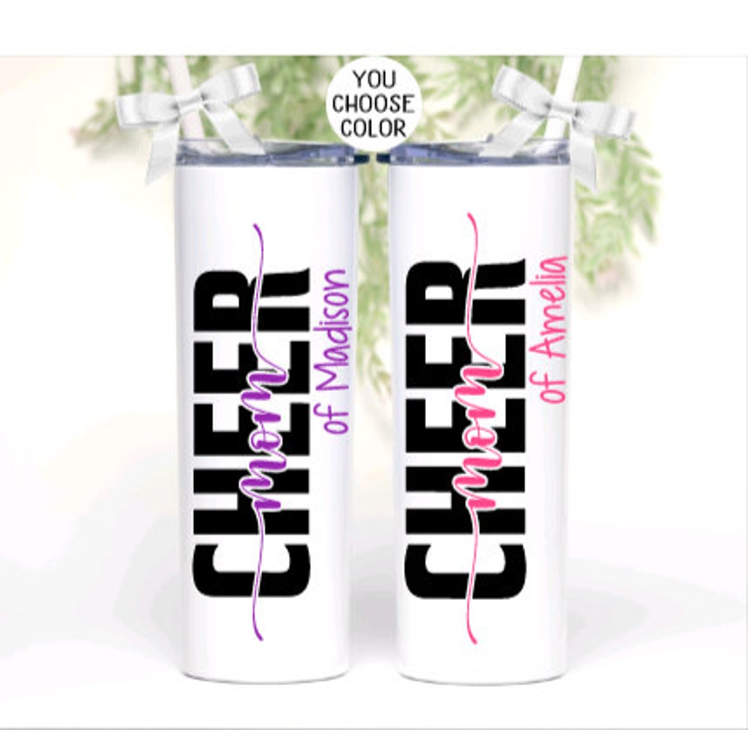 Cheer Mom Tumbler, Personalized Cheer Mom Gifts, Cheer Mom Cup