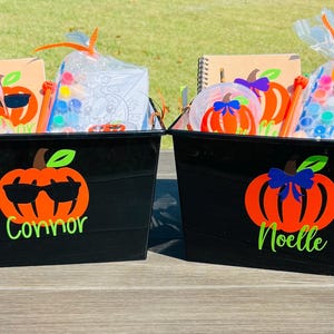 Personalized Halloween Basket for Kids, Kids Halloween Gifts, Kids Boo Basket, Boo Box, Boo Basket Stuffers, Halloween Gift Basket image 8