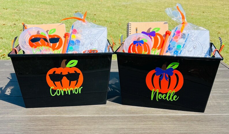 Personalized Halloween Basket for Kids, Kids Halloween Gifts, Kids Boo Basket, Boo Box, Boo Basket Stuffers, Halloween Gift Basket image 8