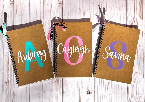 Personalized Notebook for Girls, Girls Party Favors, Easter Gifts