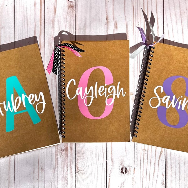 Personalized Notebook for Girls, Girls Party Favors, Easter Gifts for Girls, Journal for Girls, Party Favors for Teens, Notebook Journal