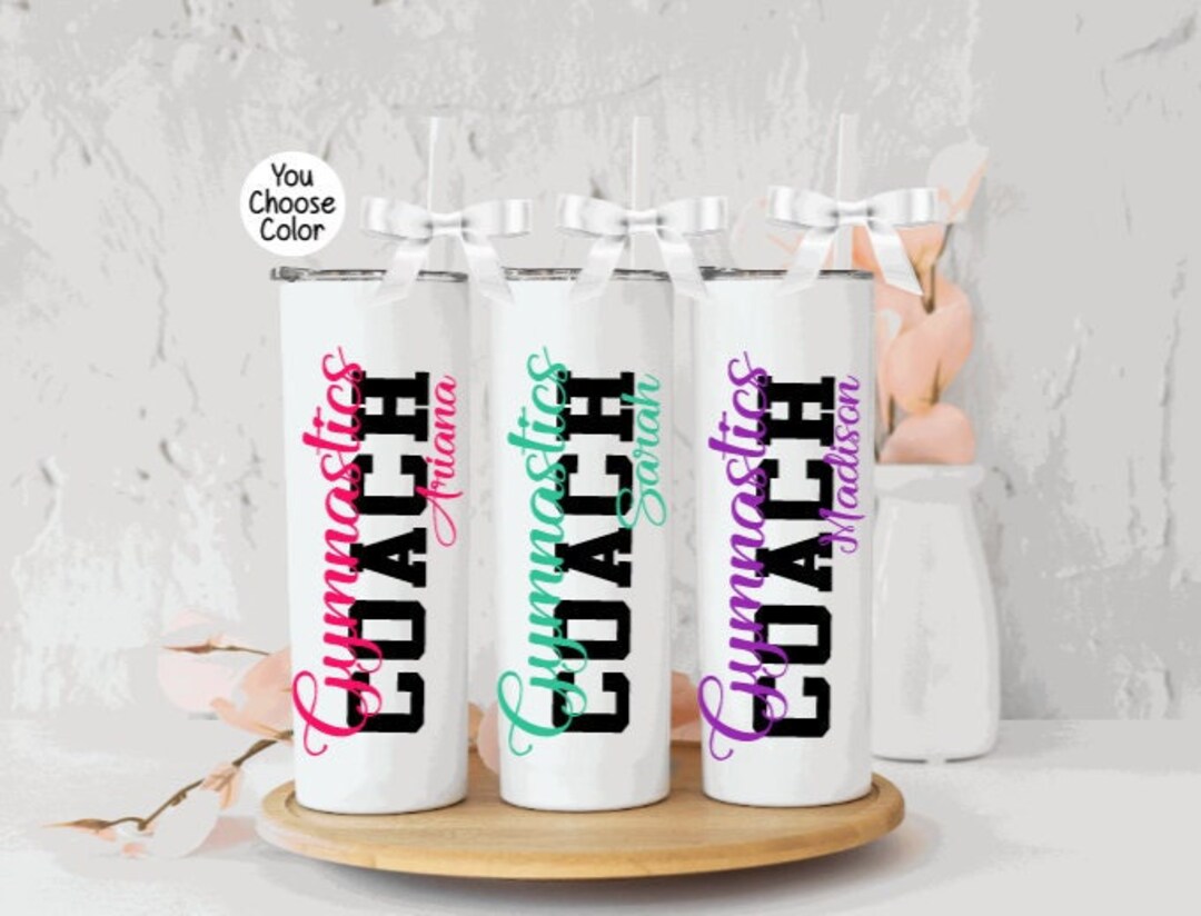 Gymnastics Coach Tumbler, Gymnastics Coach Gift, Gift for Gymnastics Coach, Personalized