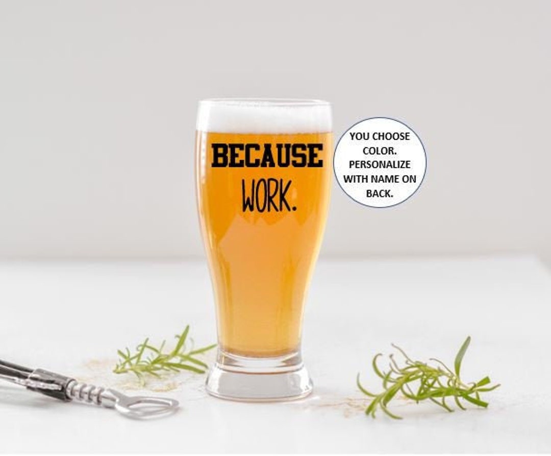 Gift for Male Coworker, Gifts for Men, Birthday Gifts for Him, Funny Beer Glasses, Gift for Dad