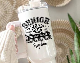 Senior Cheerleader Gifts, Senior Night Gifts, Cheer Senior Gifts, Cheer Gifts, Cheer Season, Cheer Team Gifts, Cheerleading, Cheer Tumbler