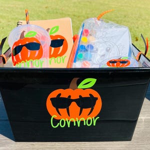 Personalized Halloween Basket for Kids, Kids Halloween Gifts, Kids Boo Basket, Boo Box, Boo Basket Stuffers, Halloween Gift Basket image 7