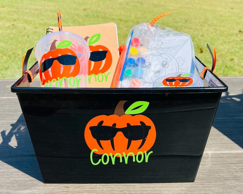 Personalized Halloween Basket for Kids, Kids Halloween Gifts, Kids Boo Basket, Boo Box, Boo Basket Stuffers, Halloween Gift Basket image 7