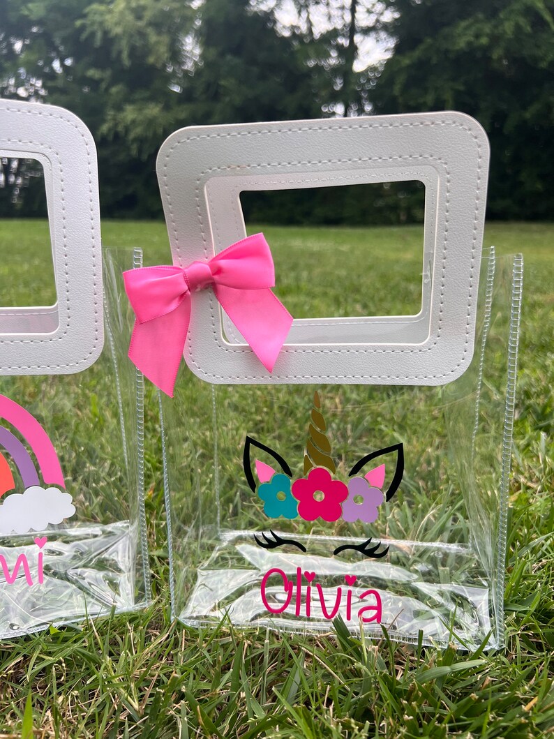 Personalized Gifts for Girls, Gift Bags Personalized, Girls Party Favor Bags, Rainbow Theme Unicorn Party Favors, Unicorn Gift for Girls image 4