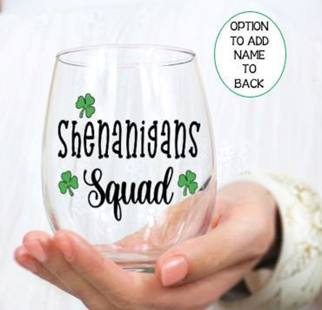 st patricks day wine glasses to paint