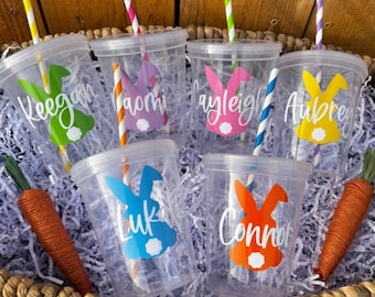 Easter Party Cups for Kids, Kids Easter Cups, Easter Basket Stuffers for kids, Easter Party Favors, Kids Easter Gifts, Easter Decor