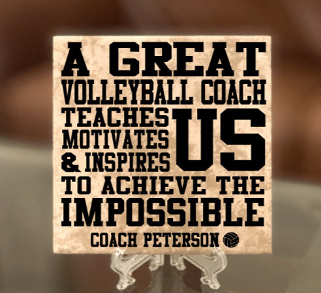 Volleyball Coach Gift, Gift for Volleyball Coach, Personalized