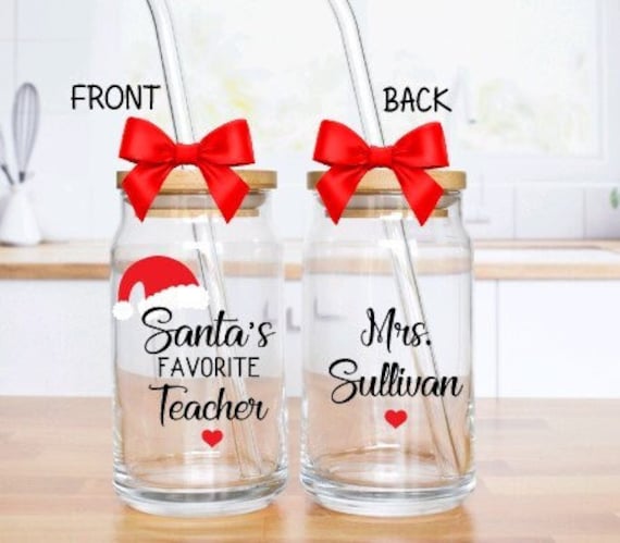 27 Best Christmas Gifts for Teachers: Show Your Appreciation 23 Teacher Glass Coffee Cup, Teacher Gift, Personalized Teacher Gift,…