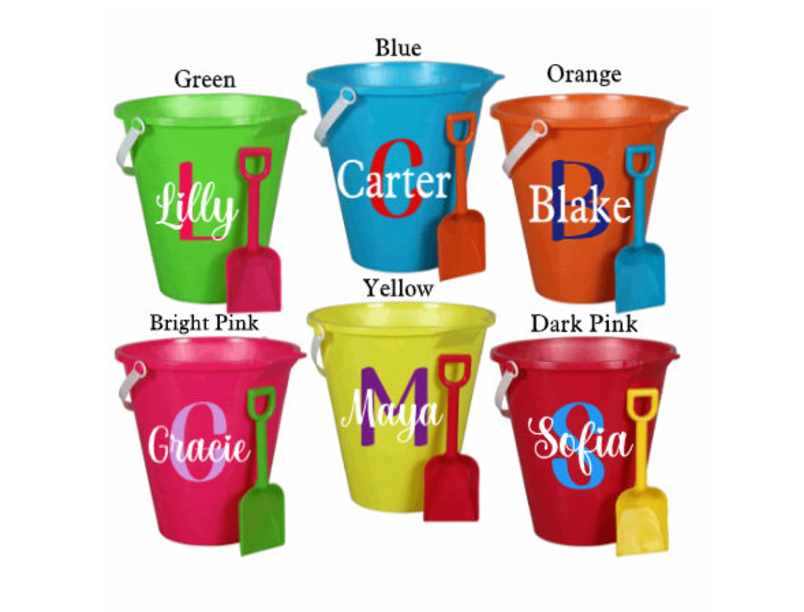 Personalized Beach Bucket for Kids Kids Beach Pail With Etsy