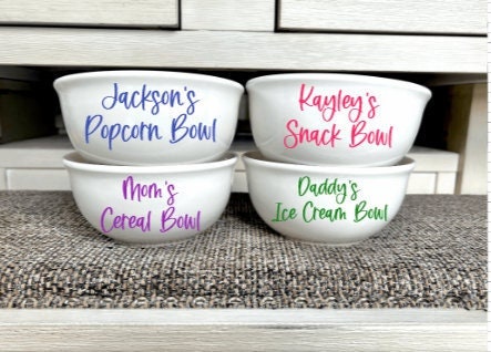 Personalized Popcorn Bowl, Custom Cereal Ice Cream Birthday Gifts For Kids  - Yahoo Shopping