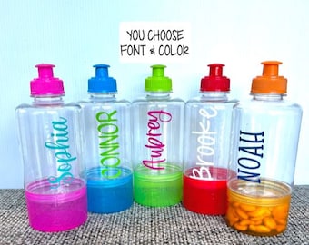 Kids Water Bottle Personalized, Kids Water Bottles, Water Bottles for Kids, Kids Party Favors, Party Favors for Kids, Snack Containers