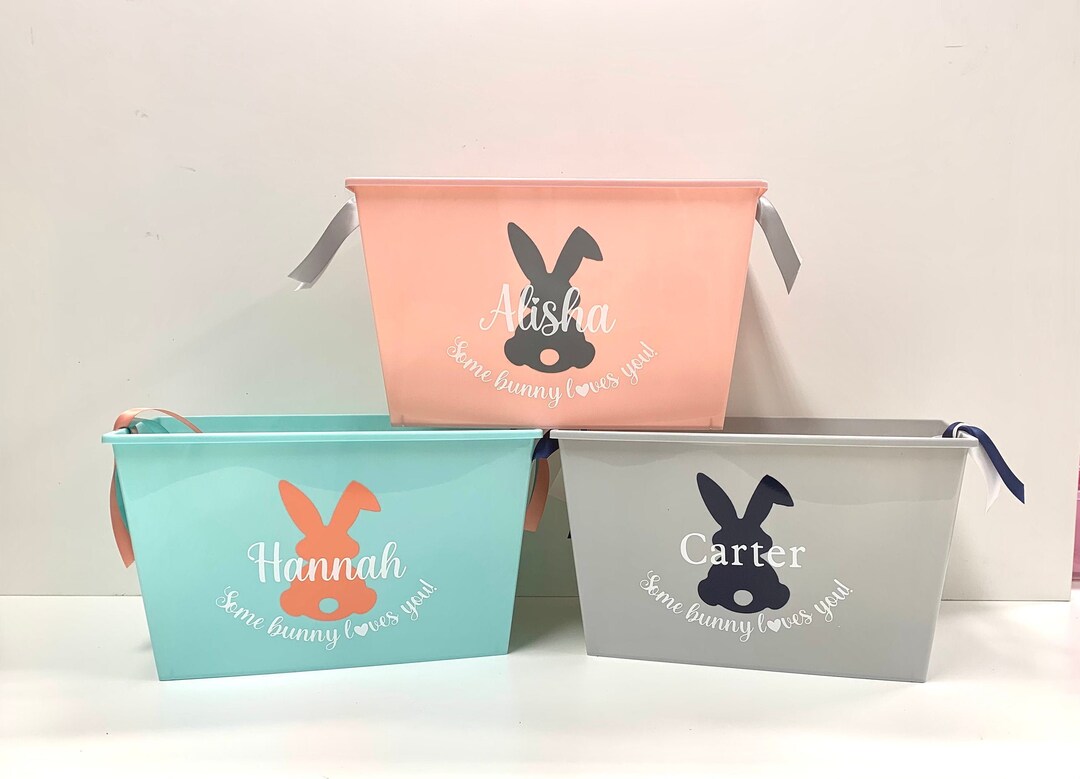 Personalized Easter Bucket, Personalized Easter Basket, Easter