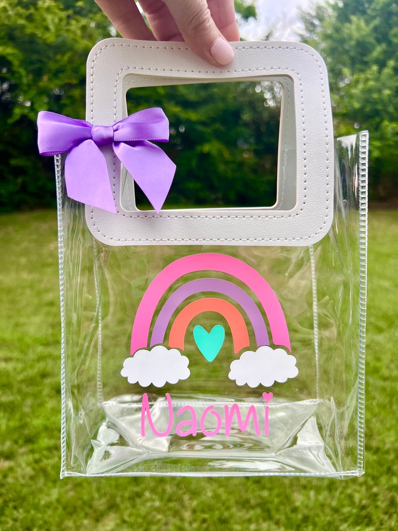 Personalized Gifts for Girls, Gift Bags Personalized, Girls Party Favor Bags, Rainbow Theme Unicorn Party Favors, Unicorn Gift for Girls image 5
