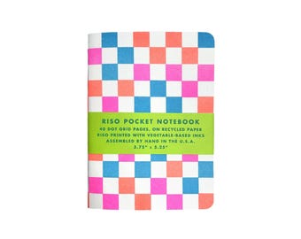 Risograph Pocket Notebook - Checkers