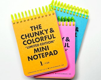 The Chunky & Colorful Limited Edition Mini Notepad