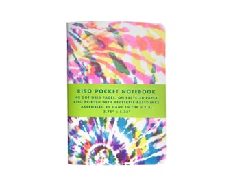 Risograph Pocket Notebook - Tie Dye