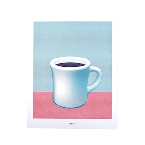 Coffee Mug - Risograph Print, Retro, Diner, New Mexico, Screenprint, Mid-Century Modern