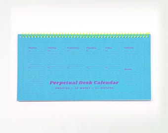 Perpetual Desk Calendar - Undated