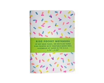 Risograph Pocket Notebook - Sprinkles