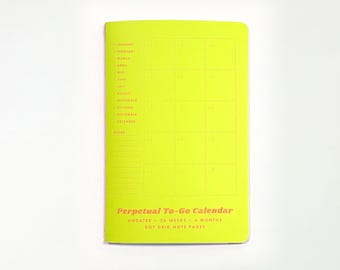 Perpetual To-Go Calendar - Undated