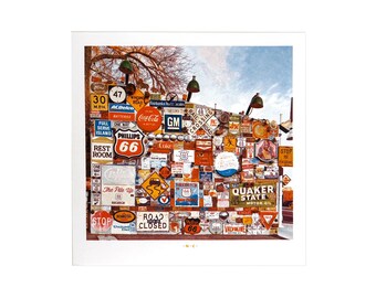 Route 66 Diner Signs, Albuquerque - Carol M. Highsmith’s America Project - Risograph Art Print