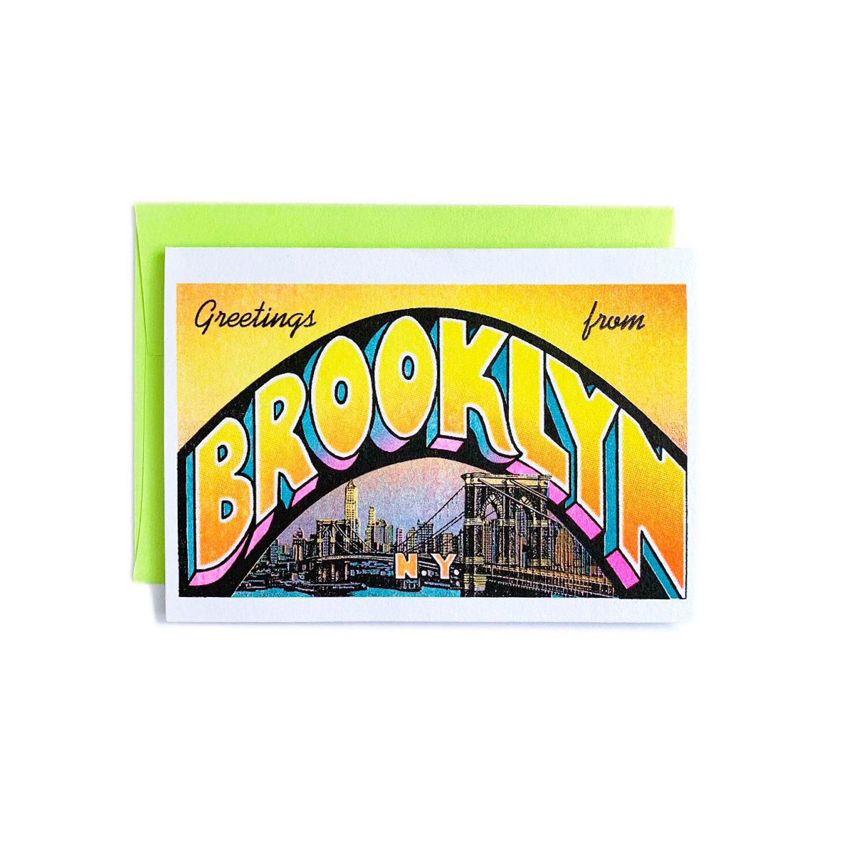 New York in Stride Watercolor Postcards: High Line, Manhattan