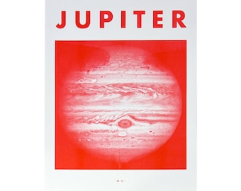 Jupiter - Planet Risograph Print