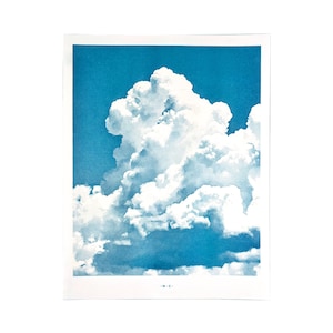 Southwest Clouds - Cumulus Congestus - Risograph Art Print