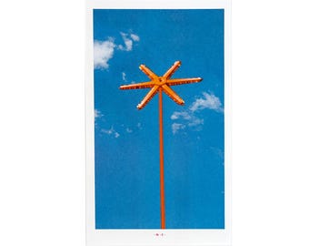 Dean’s Restaurant spoke sign, Tucumcari, New Mexico - Risograph Art Print
