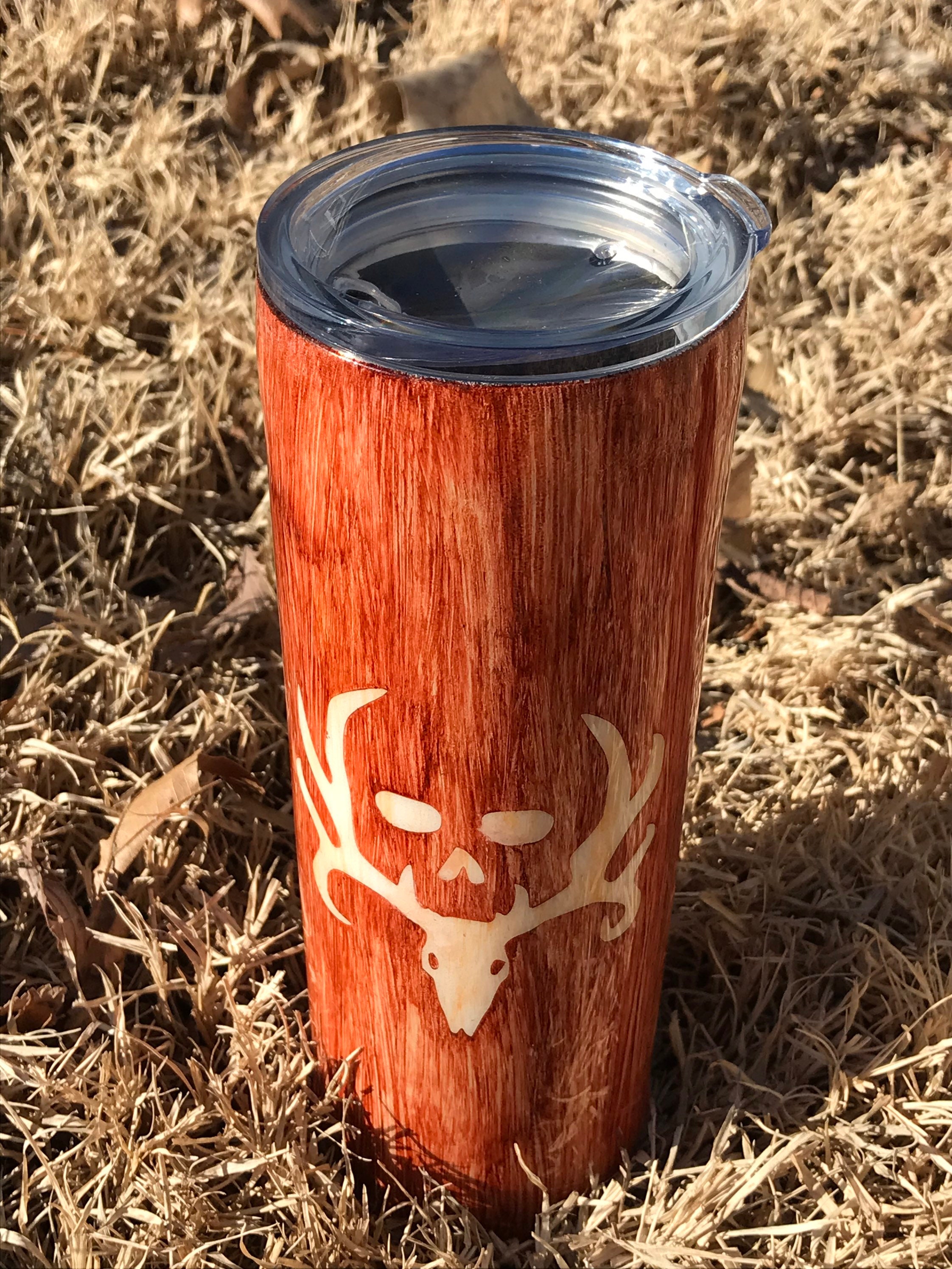 Handmade Wood Grain 22oz Tumbler Etsy