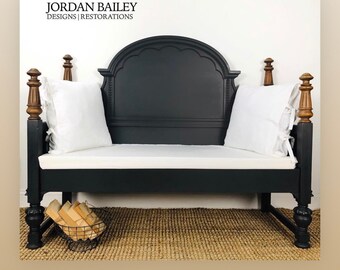 Items Similar To Burlap Ticking Custom Porch Swing Or Bench